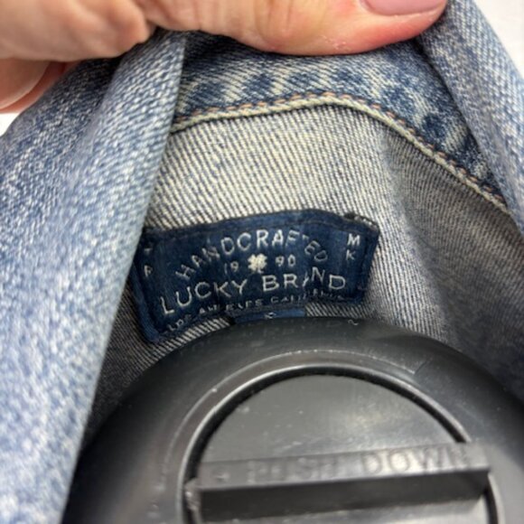 Lucky Brand Classic Jean Jacket, Distressed, Small - Picture 5 of 8